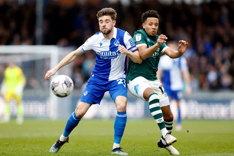 Bristol Rovers midfielder Antony Evans