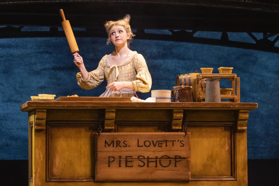 <div class="inline-image__caption"><p>Annaleigh Ashford in <em>Sweeney Todd</em>.</p></div> <div class="inline-image__credit">Matthew Murphy and Evan Zimmerman</div>