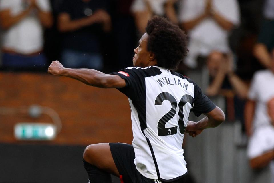 Rolling back the years: Willian was superb as Fulham piled more misery on bottom club Sheffield United (Action Images via Reuters)