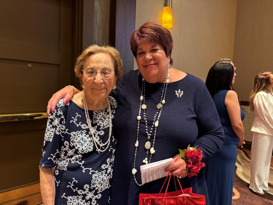 Jill Beighley poses with her mother, Ardella Quarnstrom, who flew in from the east coast to support her daughter at Variety – the Children's Charity of the Desert's third annual Women of Wonder awards luncheon on April 19, 2024, in Rancho Mirage, Calif.