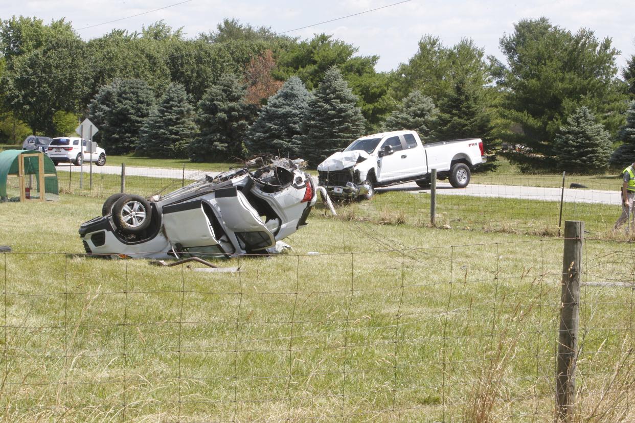 Kelly Ward of Mulberry died inside the inverted SUV after an accident about 10:55 a.m. Monday, June 27, 2022, at Tippecanoe County Road 900 East and Wyandotte Road.