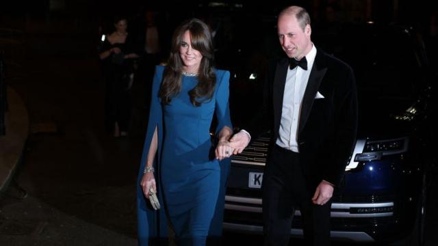 Kate Middleton and Prince William Engage in Rare Public Display of Affection at Royal Variety Performance - Yahoo Sports