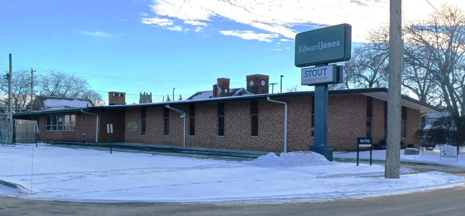 The new Edward Jones building as viewed from the alley. The building faces Buckeye Street in Clyde.