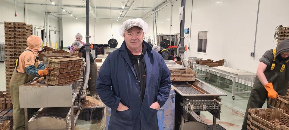 'When you talk about climate change... the big problem that oyster farmers would see really revolves around hurricanes,' says James Power, general manager with Raspberry Point Oysters in Cavendish. (Sam Wandio/CBC News - image credit)