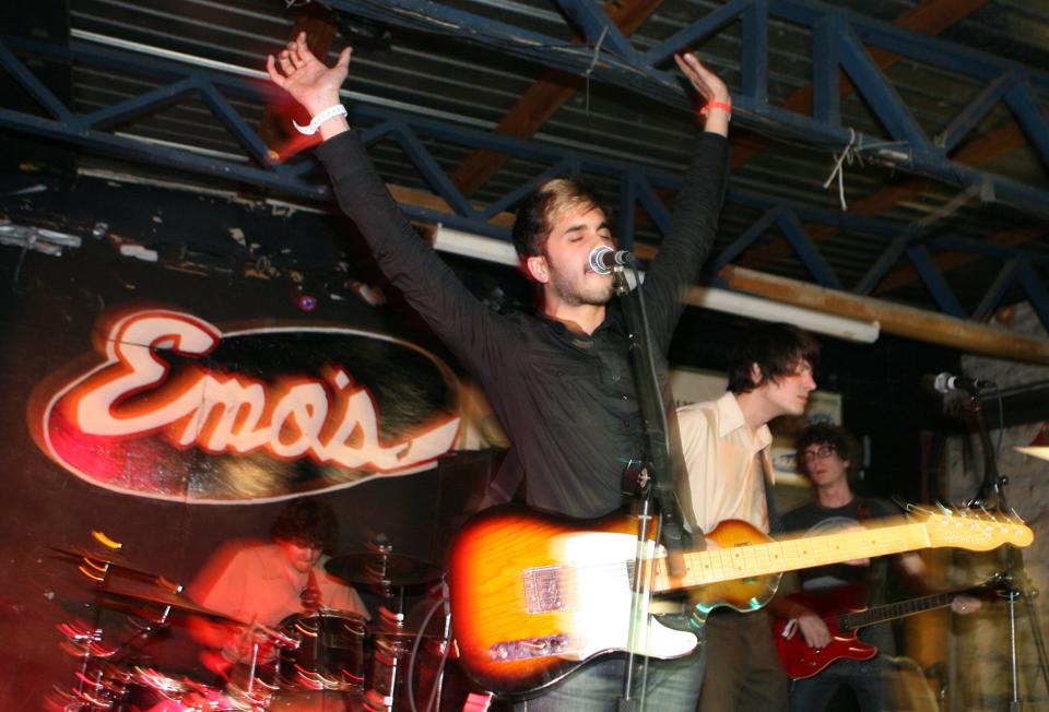 Ramesh Srivastava of Voxtrot performs during SXSW Music Festival in 2007 at Emo's.