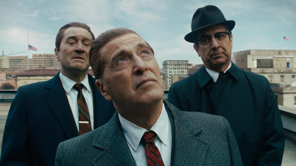 Robert De Niro, Al Pacino and Ray Romano in 'The Irishman'. (Credit: Netflix)