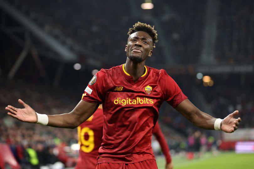 Tammy Abraham in action for Roma