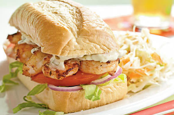 Pan-Seared Shrimp Po'Boys