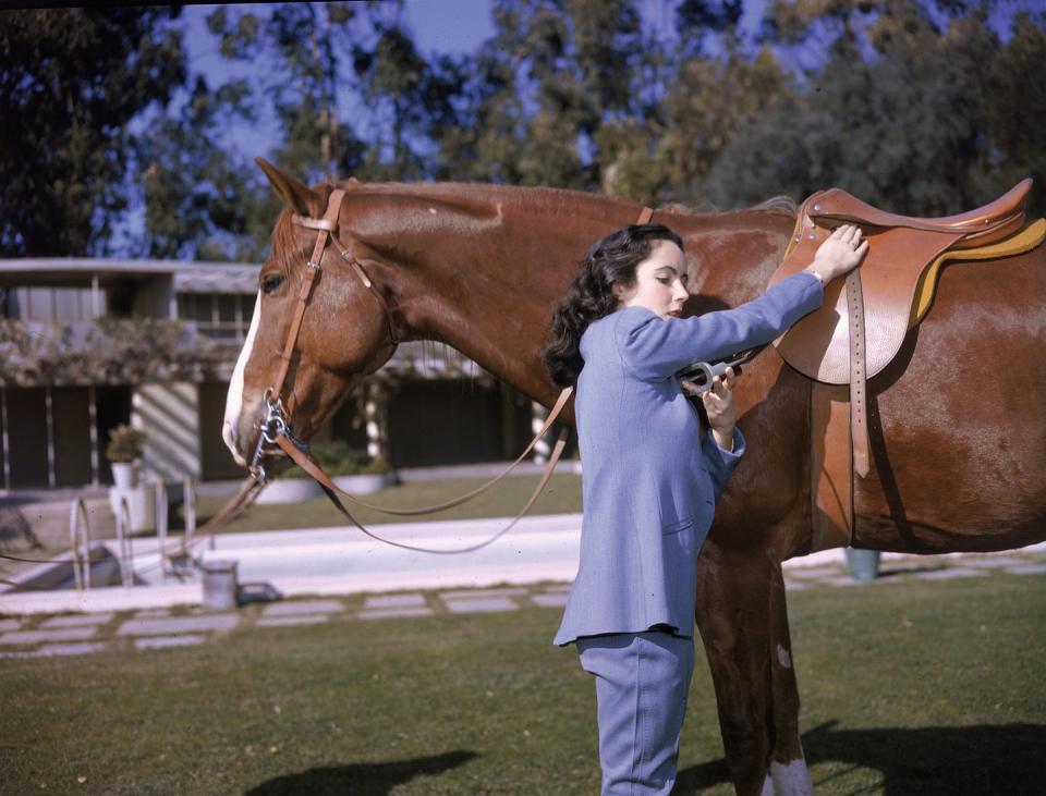 1947: Elizabeth Taylor and Her Horse