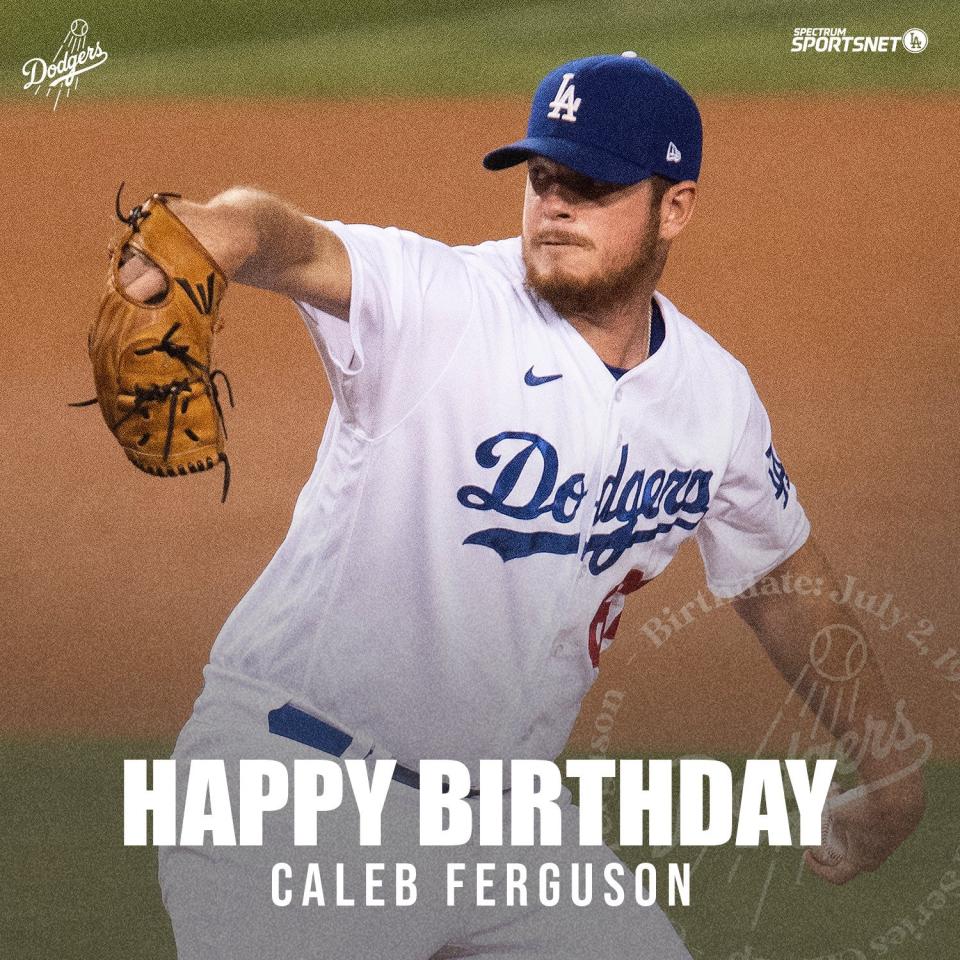 Caleb Ferguson。（取自SportsNet LA X）