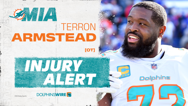 Dolphins' Terron Armstead injured during Miami's game at Bills