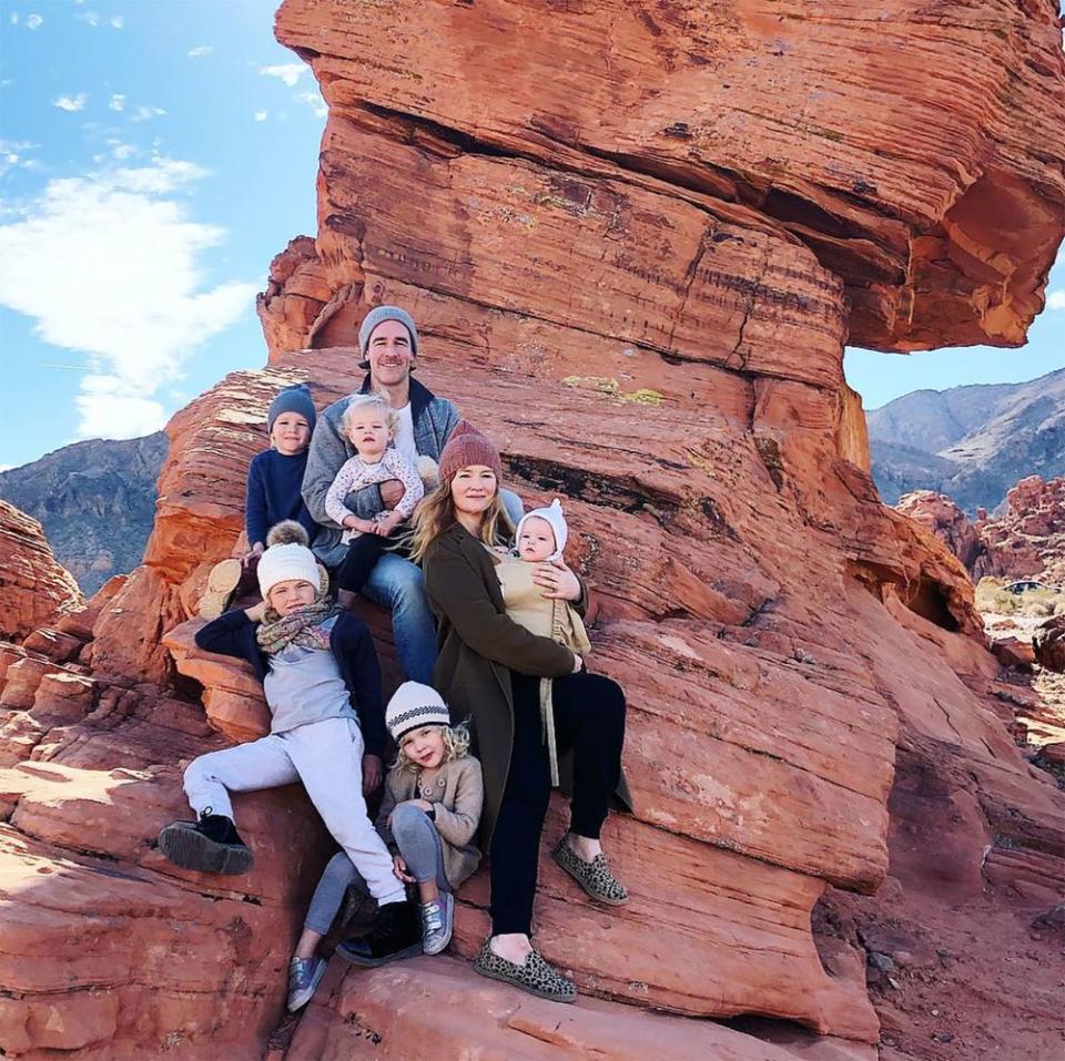 James and Kimberly Van Der Beek with their five children | James Van Der Beek/Instagram