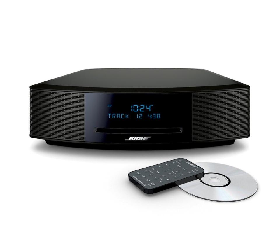 <a href="https://fave.co/2VEIqHn" rel="noopener" target="_blank" data-ylk="slk:Bose Wave Music System IV in black;elm:context_link;itc:0;sec:content-canvas" class="link ">Bose Wave Music System IV in black</a> (Photo: Bose)