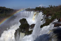 Les chutes de Iguacu (Argentine), le 13 août 2009.