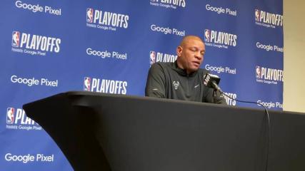 Doc Rivers discusses the Bucks' 115-92 win over Pacers in Game 5, says Giannis and Dame are 'very, very, very close'
