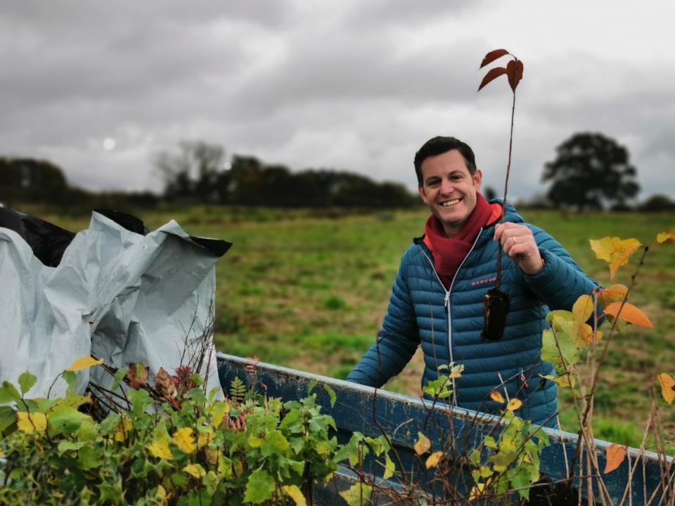 Presenter Matt Baker in the Countryfile wood (BBC/PA)