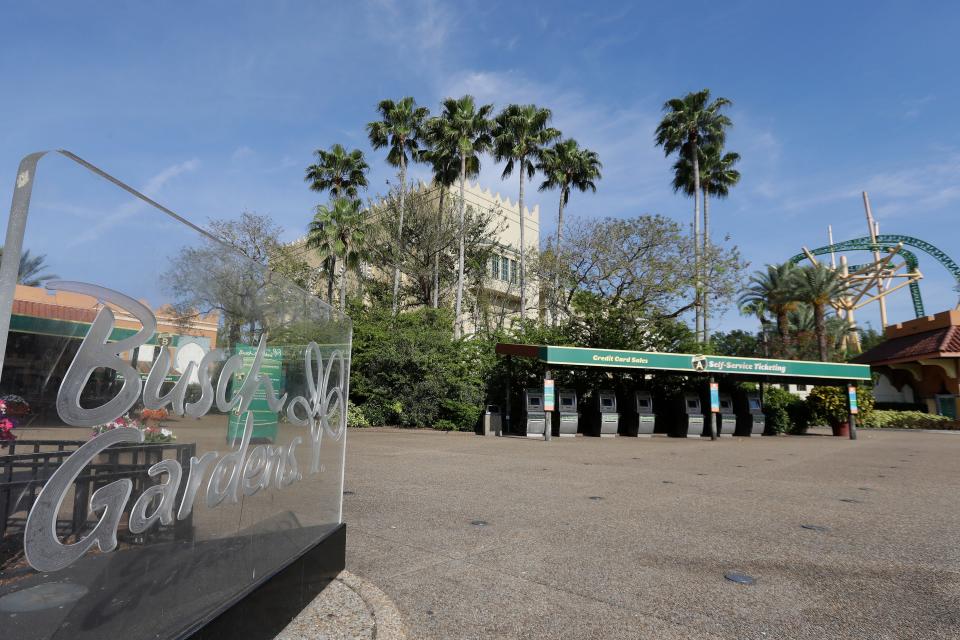 FILE: Busch Gardens in Tampa Bay. (AP Photo/Chris O'Meara)