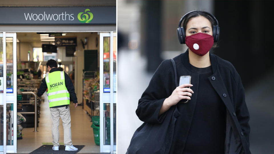 From August 3 Woolworths is asking all staff and customers to wear a mask when entering any of their stores in NSW or the ACT