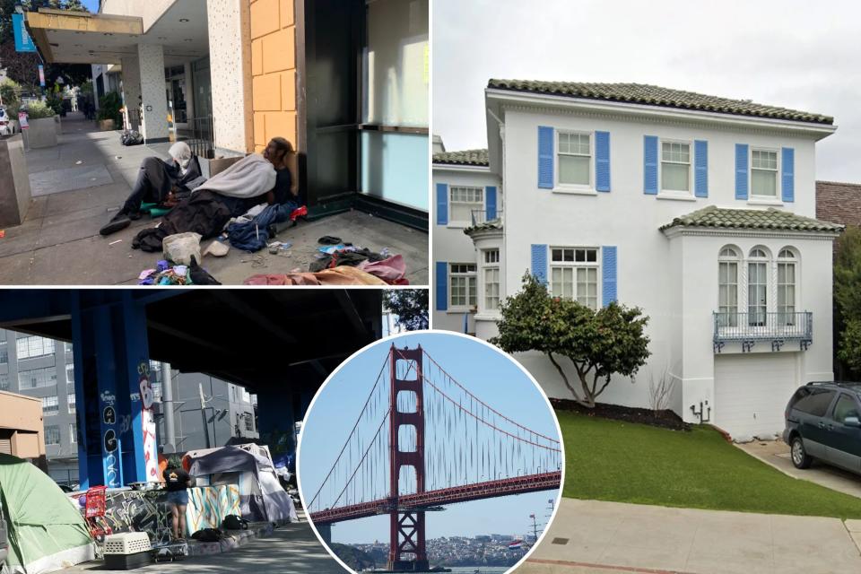 San Francisco's housing market is crashing with one in five homes now selling at a loss as many flee the city. A rare home listed for the first time in 35 years and boasts ocean front and Golden Gate bridge views cut it's initial listing price by $5 million. 