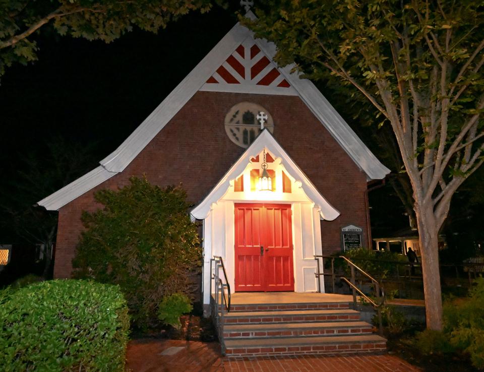 Migrants who arrived Wednesday on Martha's Vineyard stayed overnight at St. Andrews Episcopal Church in Edgartown.