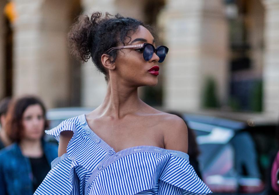 <p>There's nothing like a forecast for 100% humidity to make us want to shed our layers. In the 2017 trend cycle, that might mean reaching for an off-the-shoulder top, our go-to piece for two summers in a row—but there are so many equally efficient wardrobing options to maximize the breathability of our outfits without having to rehash the cold shoulder look for the umpteenth time. Whether it’s a fun cut-out <a rel="nofollow noopener" href="https://www.glamour.com/gallery/affordable-summer-dresses-under-100-dollars?mbid=synd_yahoostyle" target="_blank" data-ylk="slk:dress;elm:context_link;itc:0;sec:content-canvas" class="link ">dress</a>, a high-slit skirt, or a cropped top with high-waisted shorts, consider the following skin-exposing styling suggestions when putting together your next (off-the-shoulder-free) summer ensemble.</p>