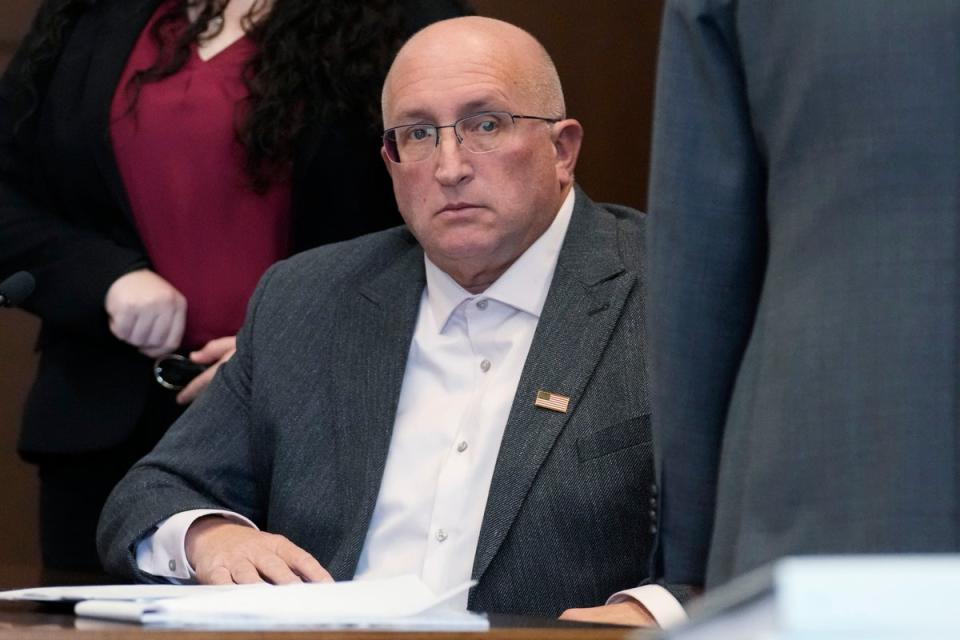 Robert E. Crimo Jr., waits to leave after an appearance at the Lake County Courthouse, Friday, Nov. 3