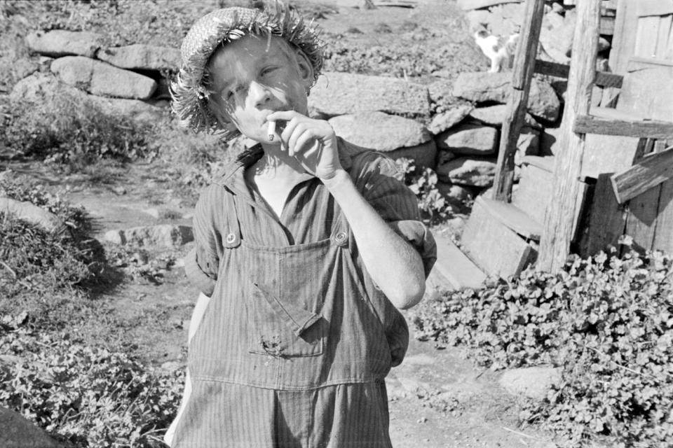 One of the Corbin boys, Shenandoah National Park, October 1935