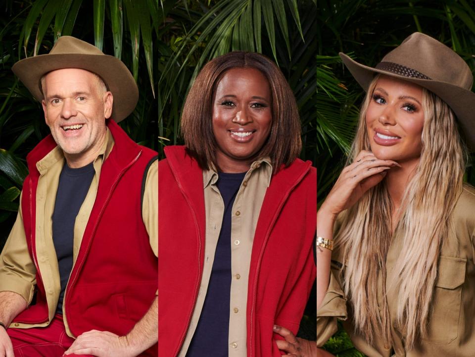 Chris Moyles, Charlene White and Olivia Attwood will appear on I’m a Celebrity (ITV)