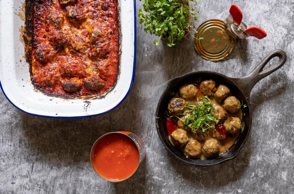 Add lemon zest, crushed garlic and spices to this meatball recipe if you prefer - Andrew Crowley