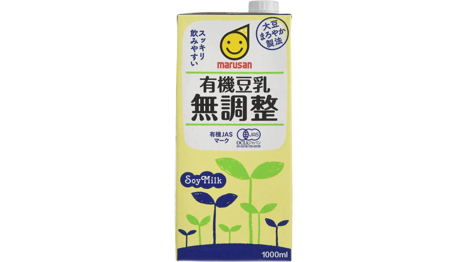 Marusan Organic Soy Milk - Chilled, Yuki Tonyu Muchousei, 1000 ml. (Photo: Amazon SG)