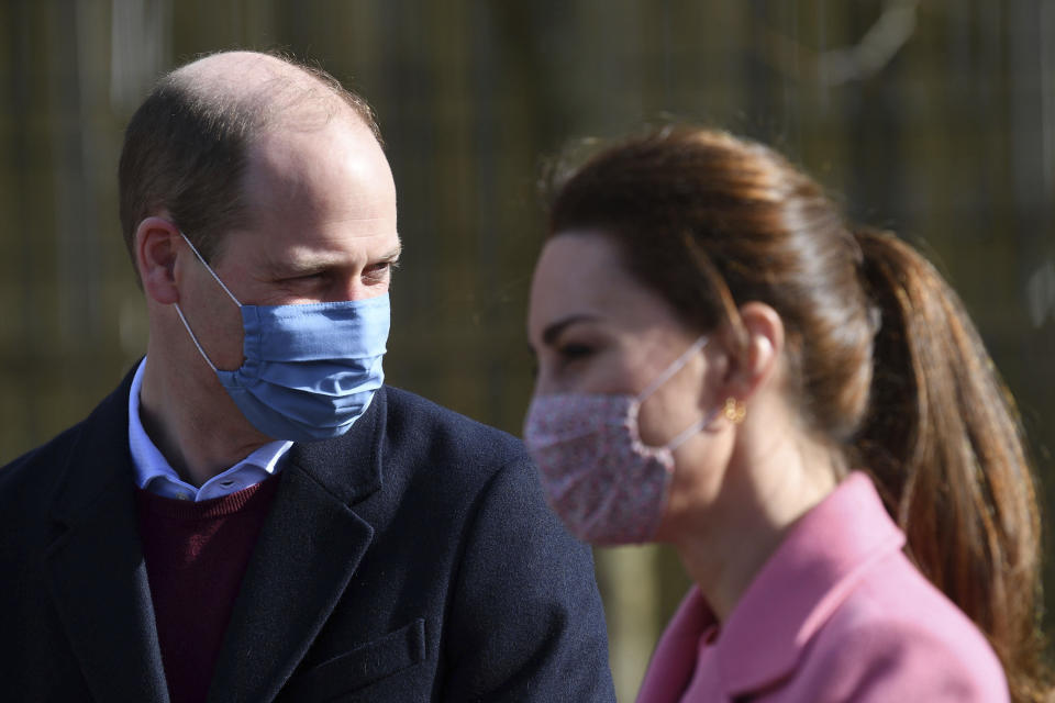Il principe William e Kate Middleton (Justin Tallis/Pool via AP)