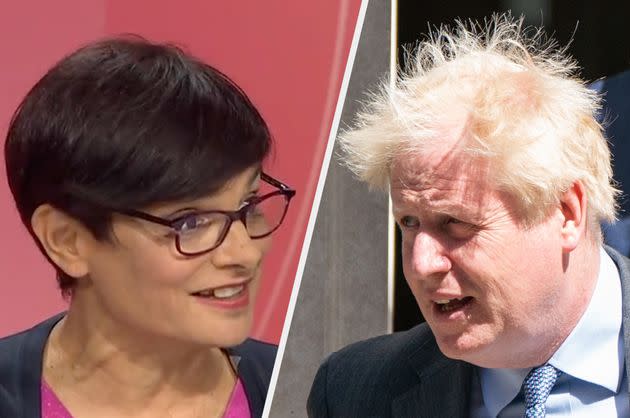 Labour's Thangam Debbonaire hit out at Johnson over the suggestion he might not hire a new ethics adviser (Photo: BBC/Getty)