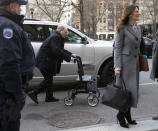 Harvey Weinstein arrives at court with his attorney Donna Rotunno, right, for his trial on charges of rape and sexual assault, Wednesday, Jan. 29, 2020 in New York. (AP Photo/Mark Lennihan)