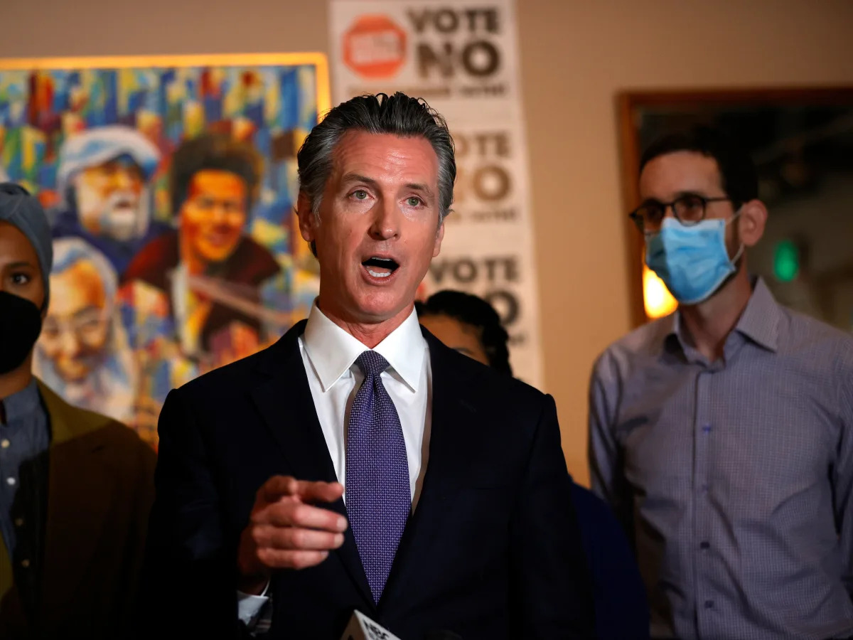 Gavin Newsom takes vacation to Montana — one of 22 states that California bans s..