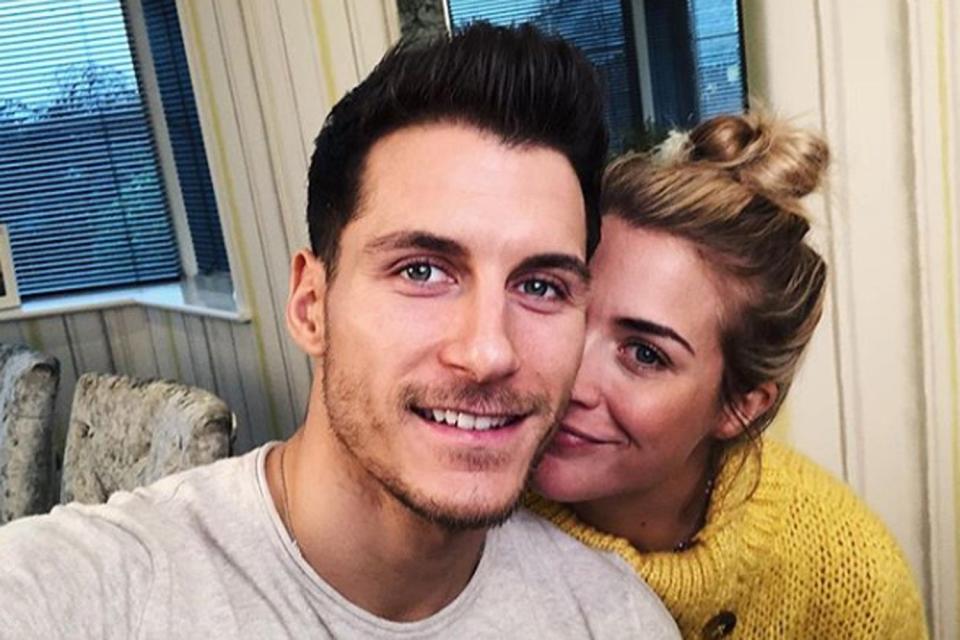 Happy family: Marquez and Gemma Atkinaon welcomed their daughter in July (Instagram/ Gorka Marquez )