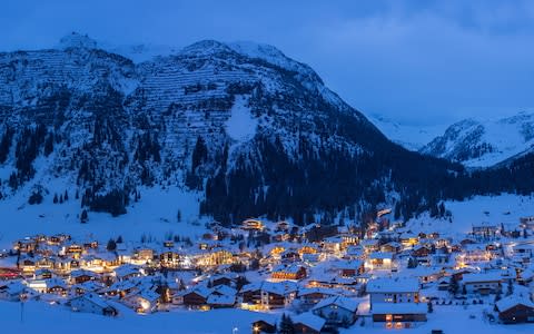 The Austrian ski resort Lech - Credit: AP