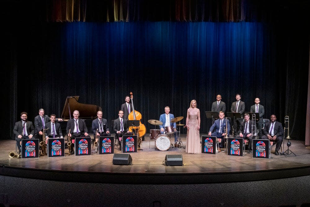 Jukebox Saturday Night musicians are shown at a previous offering of "The Music of Mancini." The show, which celebrates composer Henry Mancini, is coming to the River Raisin Centre for the Arts Sunday.