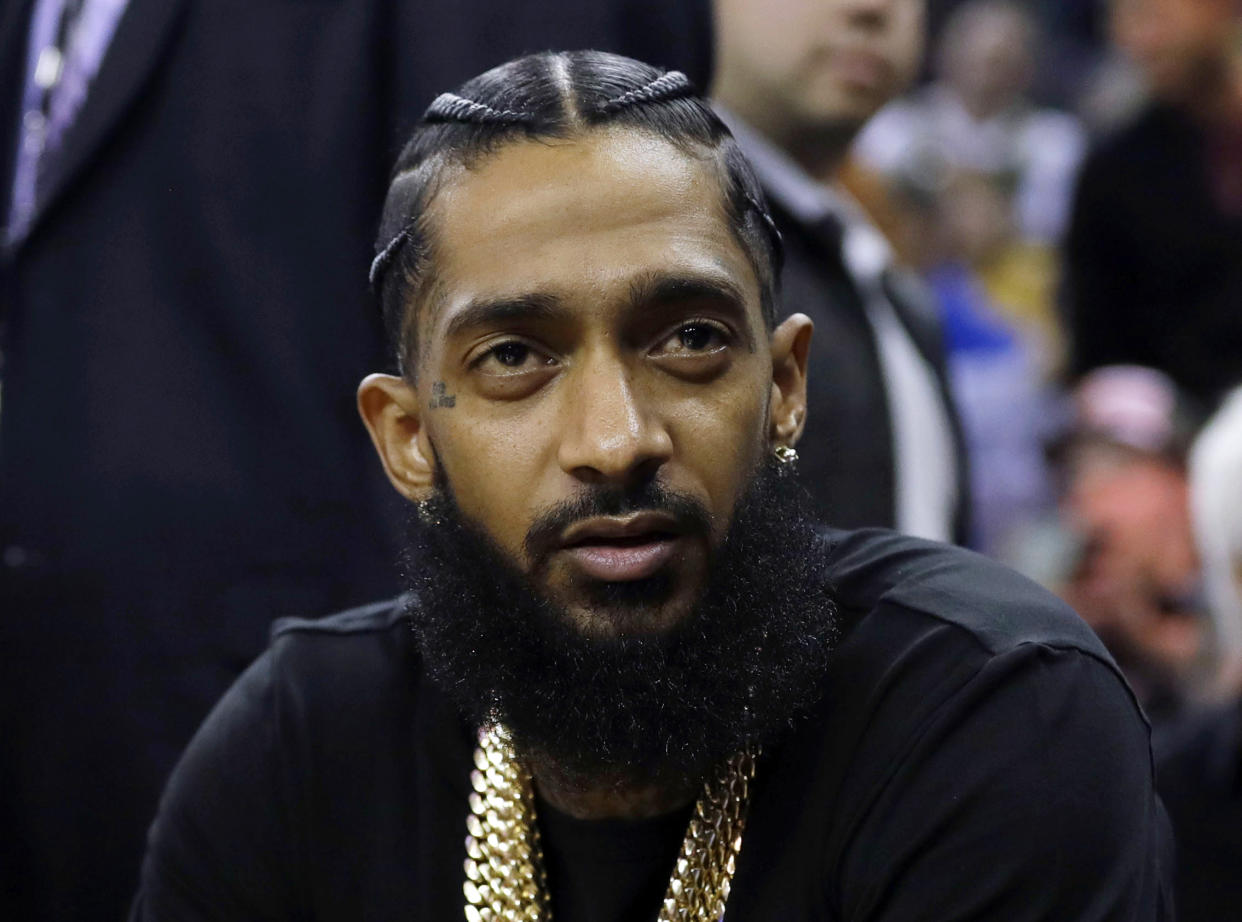 Nipsey Hussle - Credit: (AP Photo/Marcio Jose Sanchez, File)