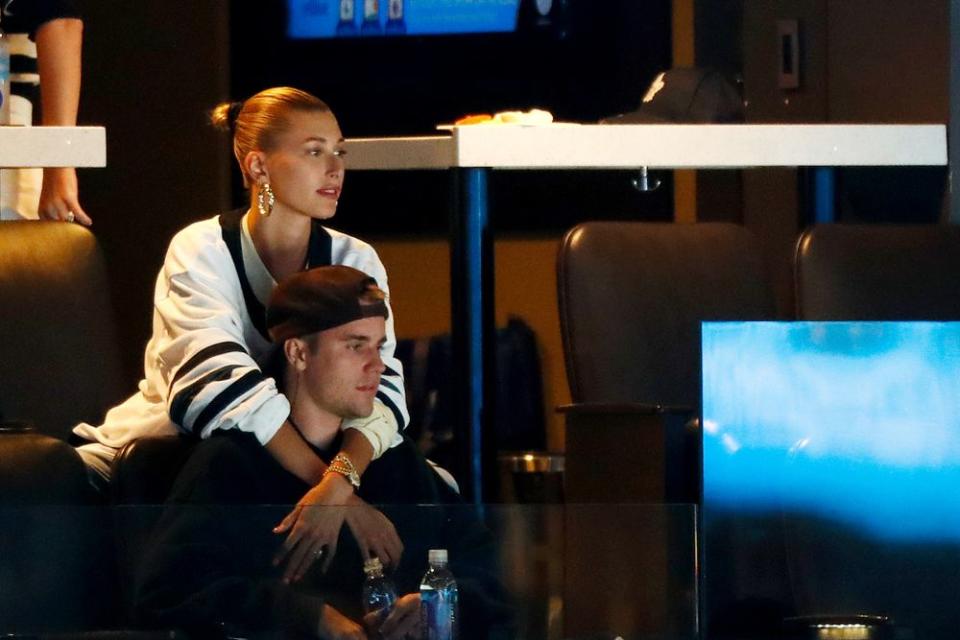 Hailey Baldwin and Justin Bieber | Omar Rawlings/Getty Images