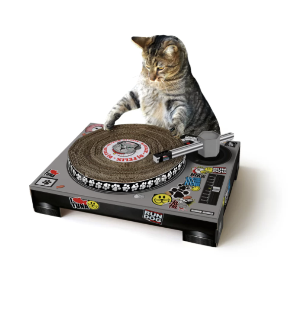 13) DJ Cat Scratching Pad
