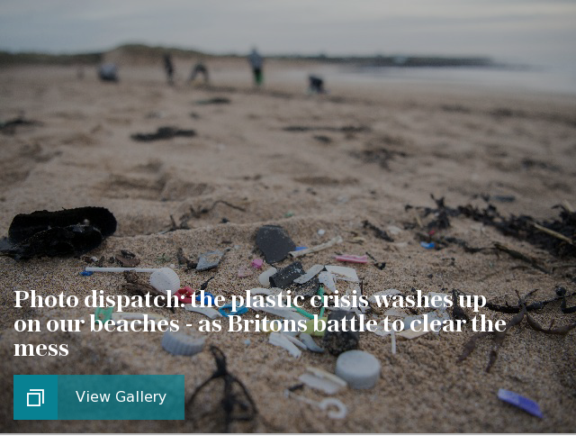 Photo dispatch: the plastic crisis washes up on our beaches - as Britons battle to clear the mess