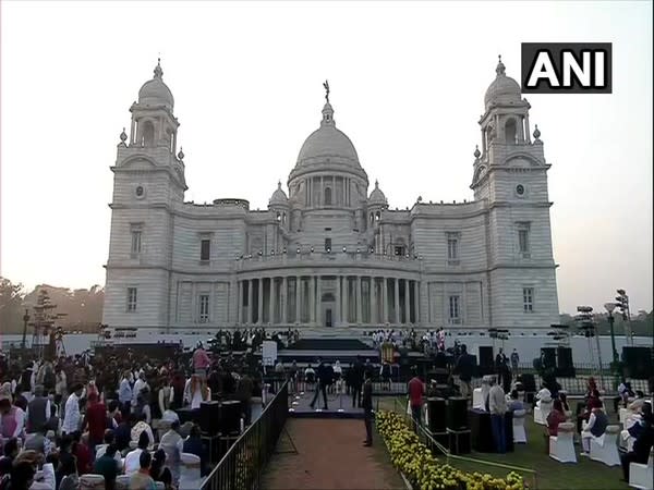 Visuals from Parakram Diwas celebrations at Victoria Memorial (Photo/ANI)