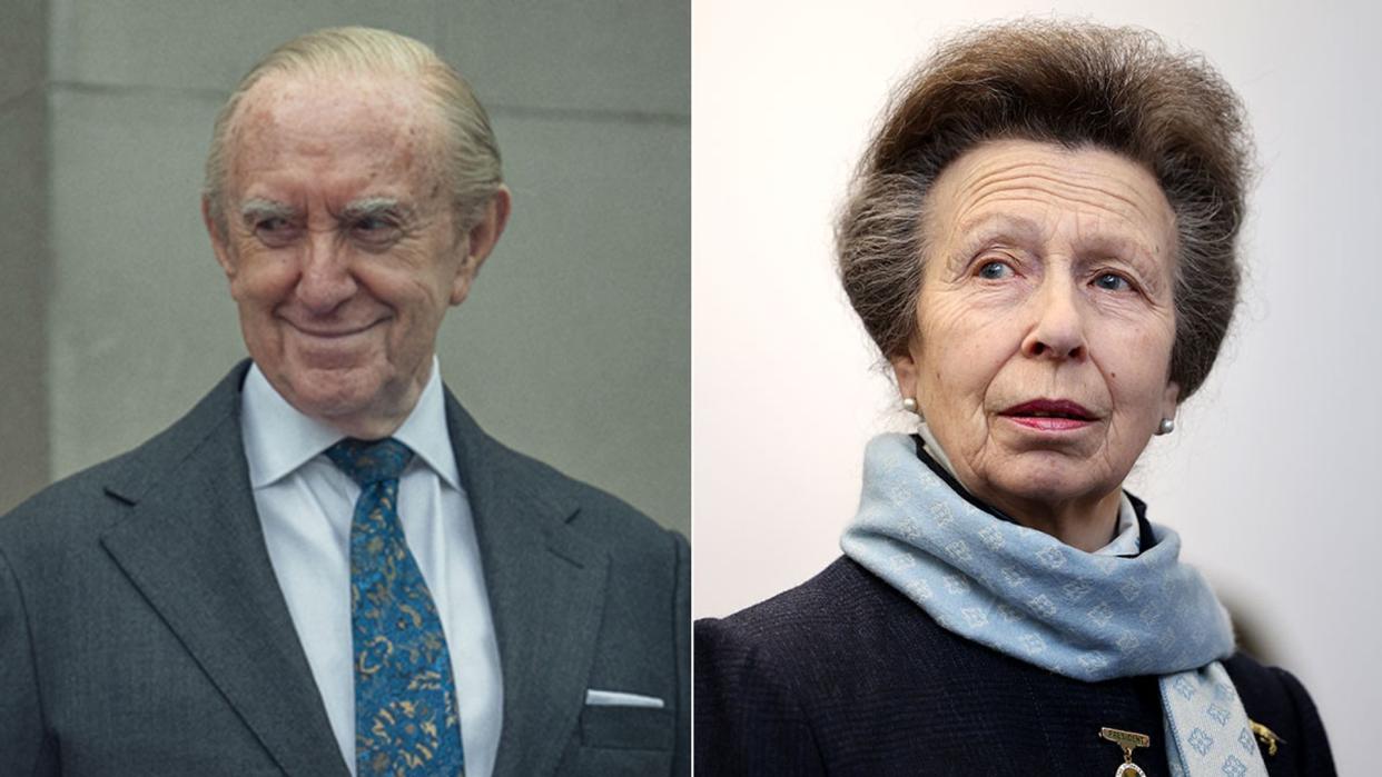 Princess Anne and Jonathan Pryce 