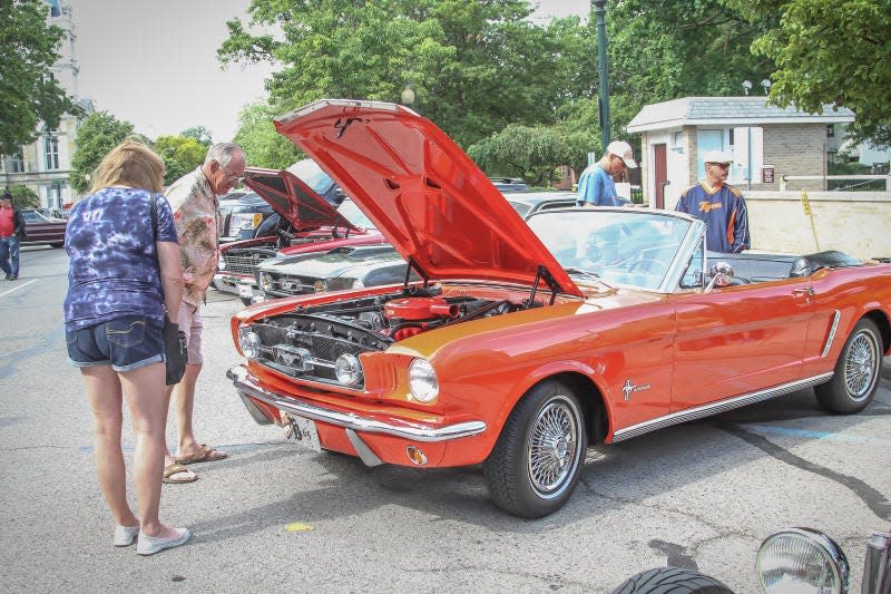 An all-original Mustang was part of the car show at the Open Air Market in 2019. The car show is returning this year.
Monroe News file photo by Tammy Massingill