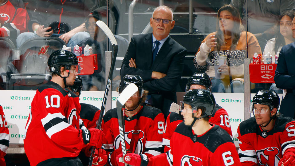 The Devils rewarded Lindy Ruff with a multi-year deal. (Photo by Bruce Bennett/Getty Images)