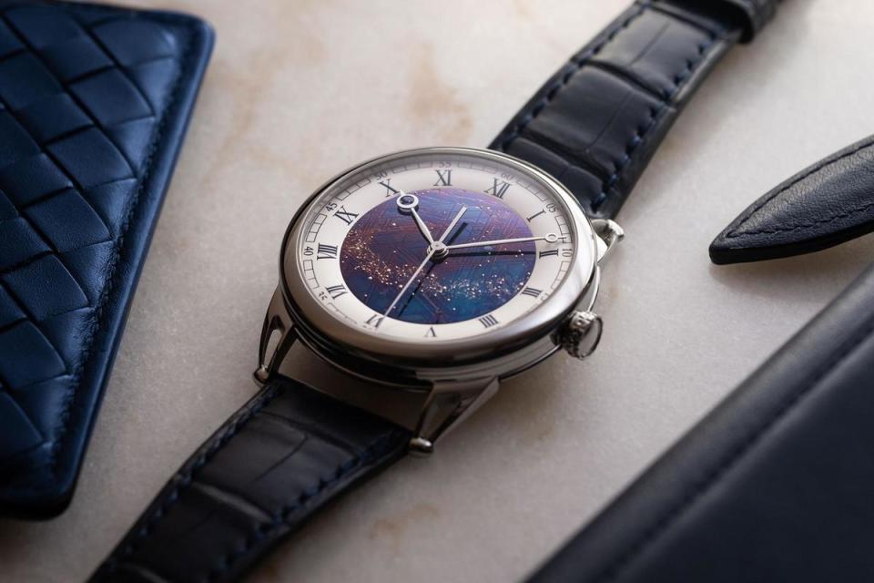 DE BETHUNE DB25 Starry Varius Aérolite，隕石面上有星空圖案，更可接受客訂。