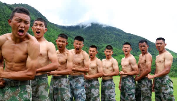 有消息傳出，中共正把藏人運動員召集到軍隊中，以對付印軍。（圖／翻攝高原戰士微博）