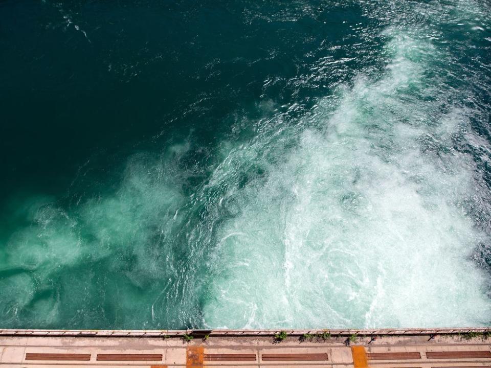  Outflow from the Ontario Power Generation Inc. Sir Adam Beck Generating Station in Niagara Falls, Ont.