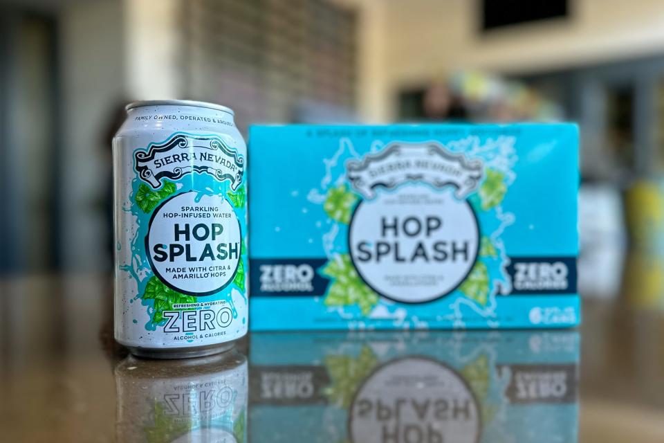 Sierra Nevada Hop Splash is a sparkling hop-infused water with no alcohol and zero calories, carbs and sugar.