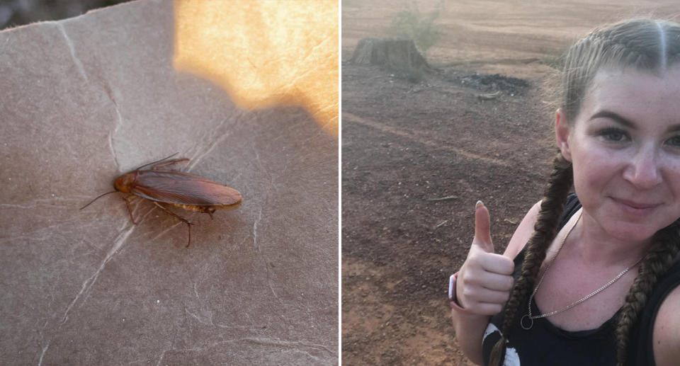 Kirsty Barge and the cockroach that crawled in her ear.